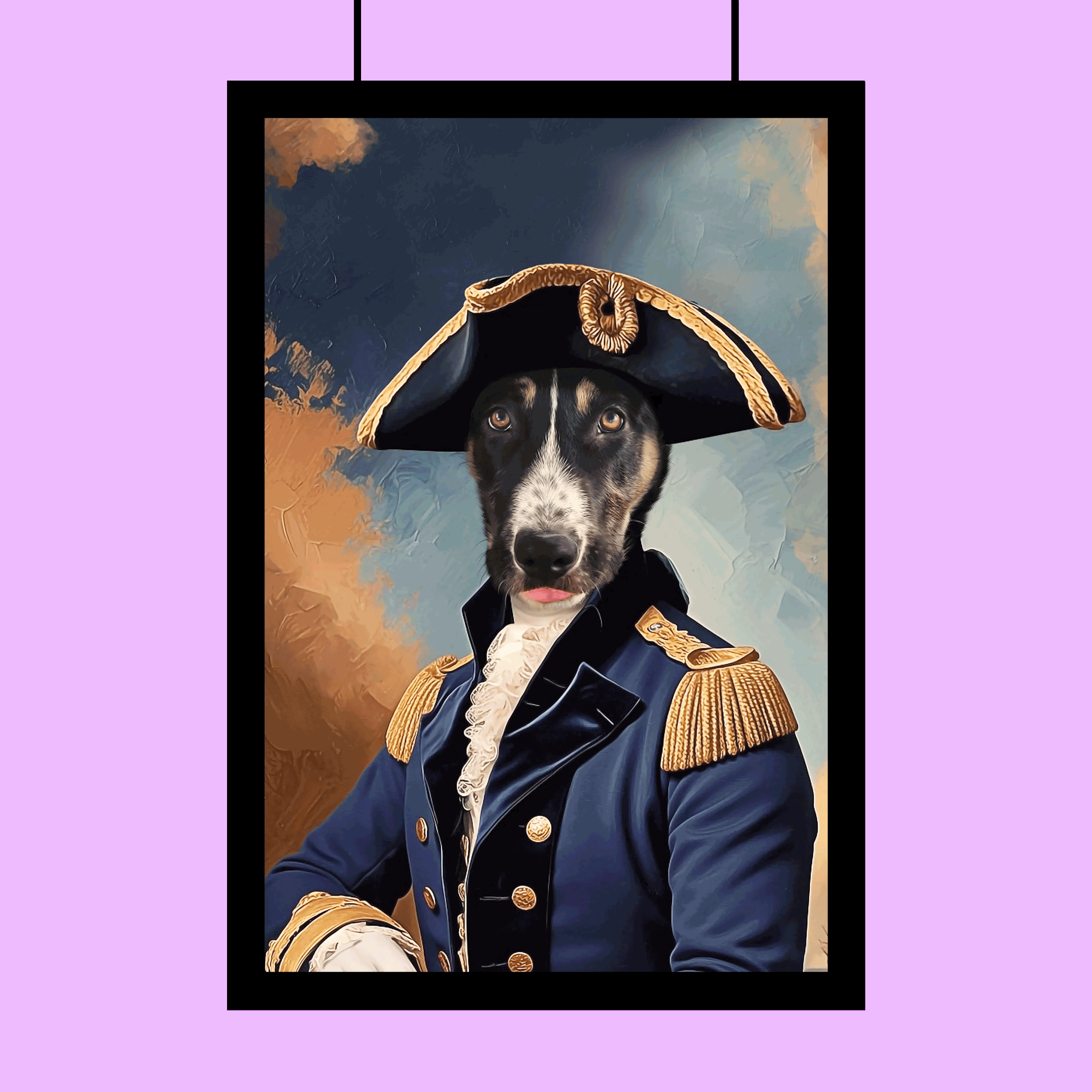 Noble Admiral Custom Pet Portrait